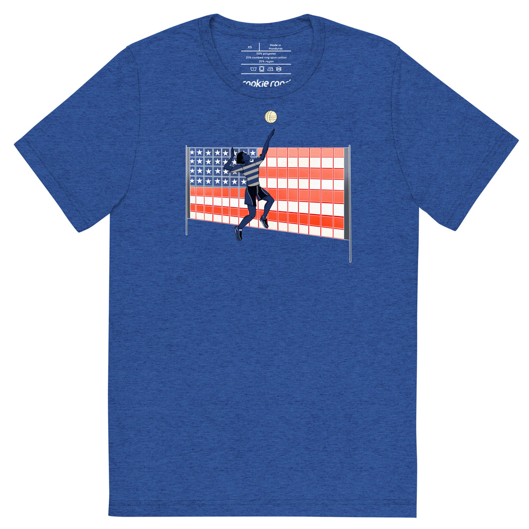 USA Flag Volleyball Shirt